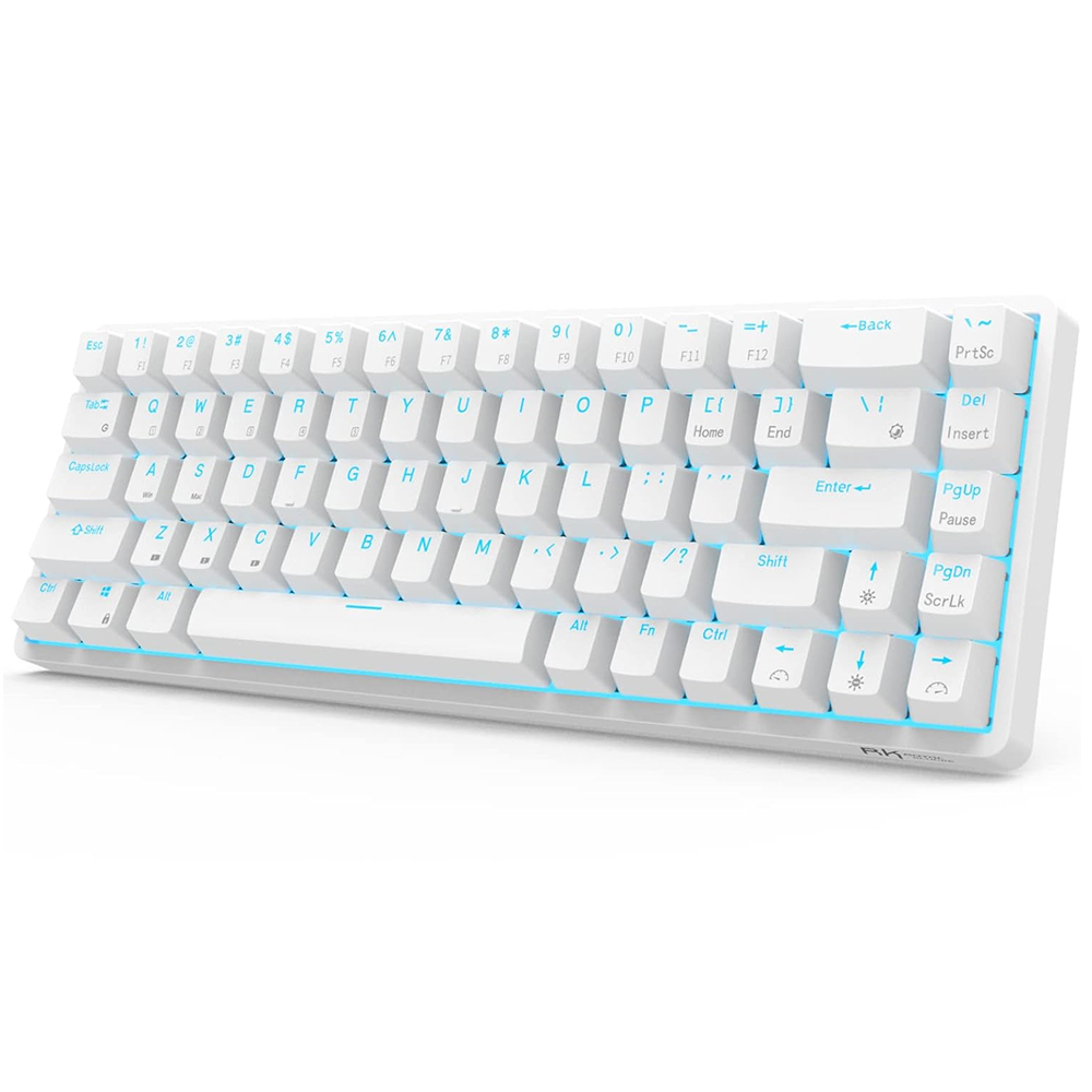 ROYAL KLUDGE G68 White, Brown Switch, US