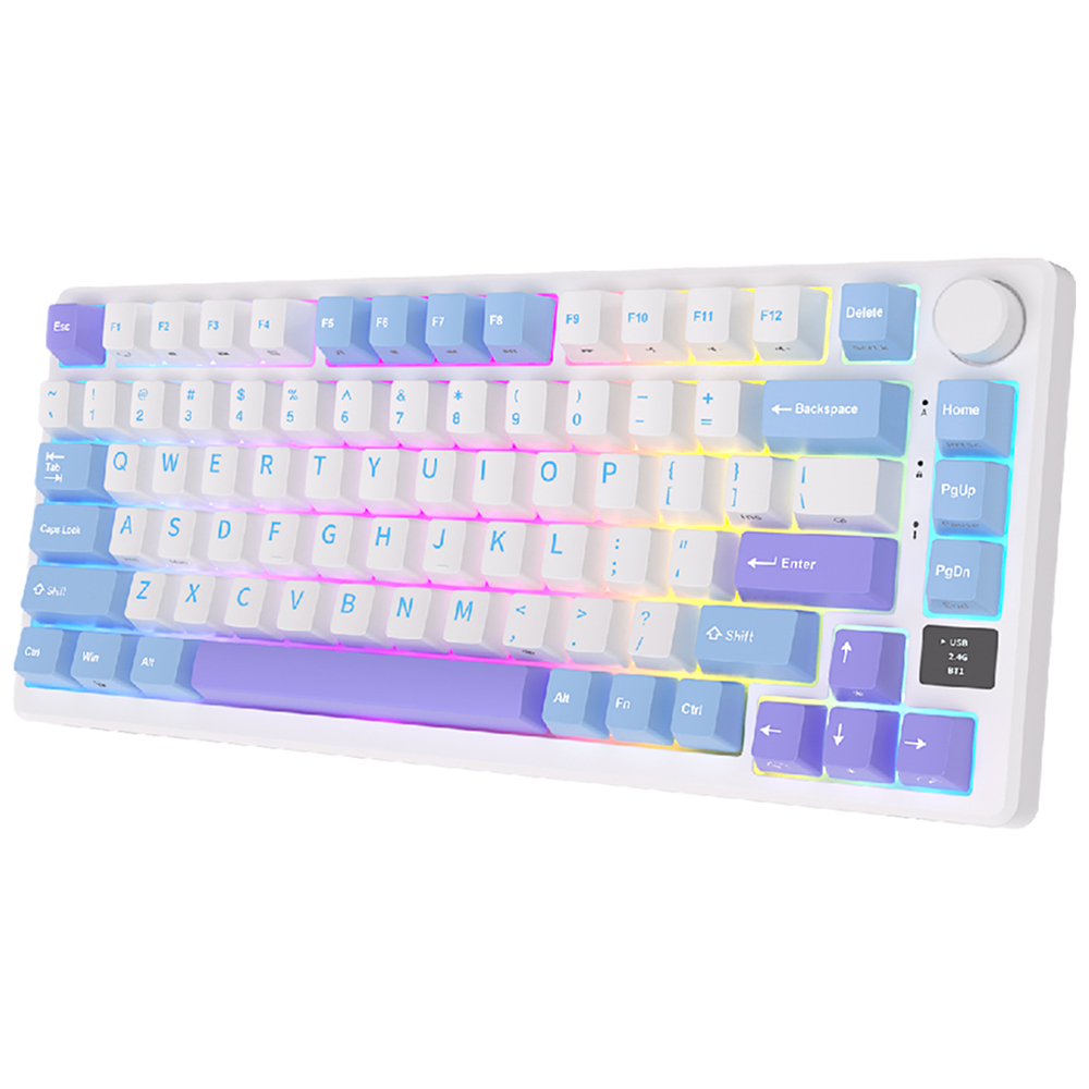 ROYAL KLUDGE M75 Taro Milk, K Silver Switch, US