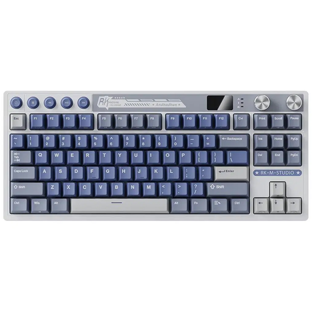 ROYAL KLUDGE M87 Ocean Blue, Creamy Switch, US