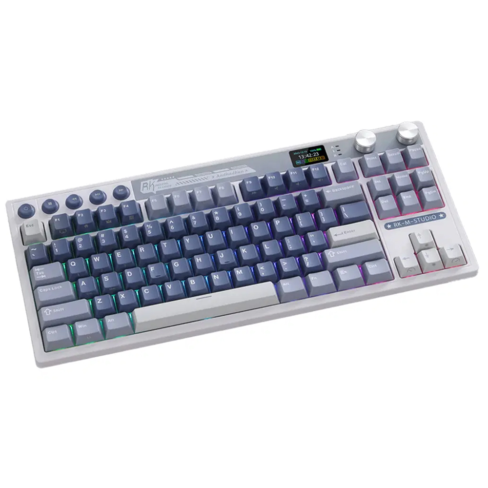 ROYAL KLUDGE M87 Ocean Blue, Creamy Switch, US