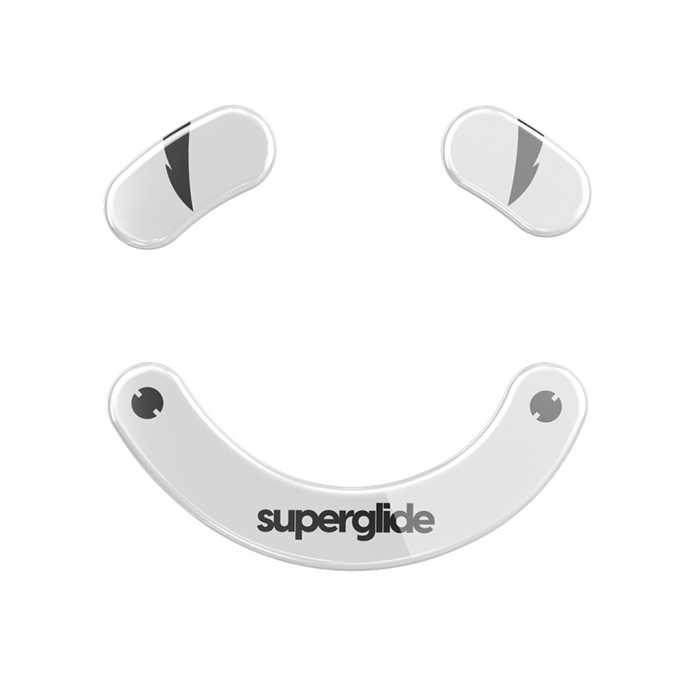 Superglide Glass Skates (Type-S) for Razer DeathAdder V3 Pro, White