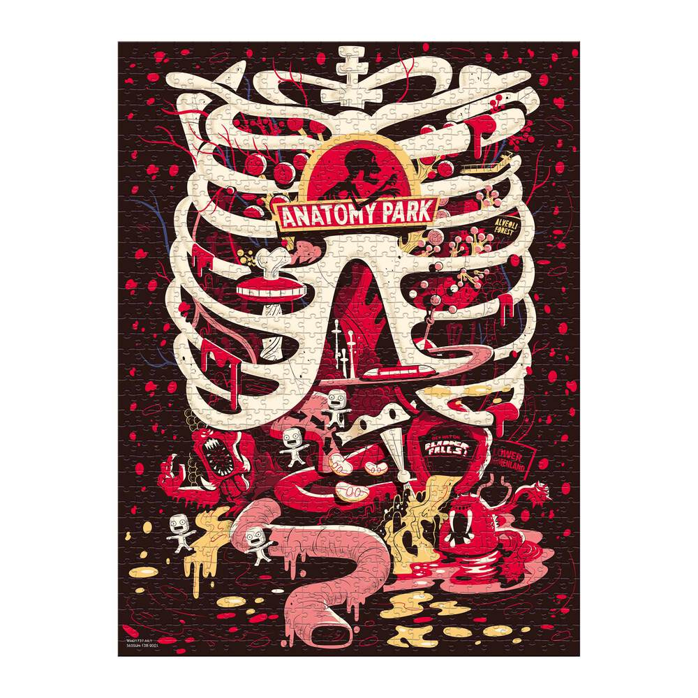 Winning Moves Rick and Morty - Rick and Morty Anatomy Puzzles 1000 pcs