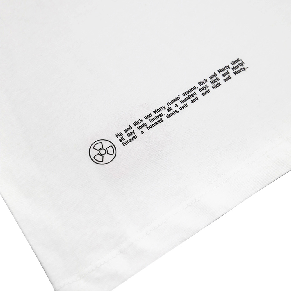 Rick and Morty T-shirt, The Universe is Yours, White, XL