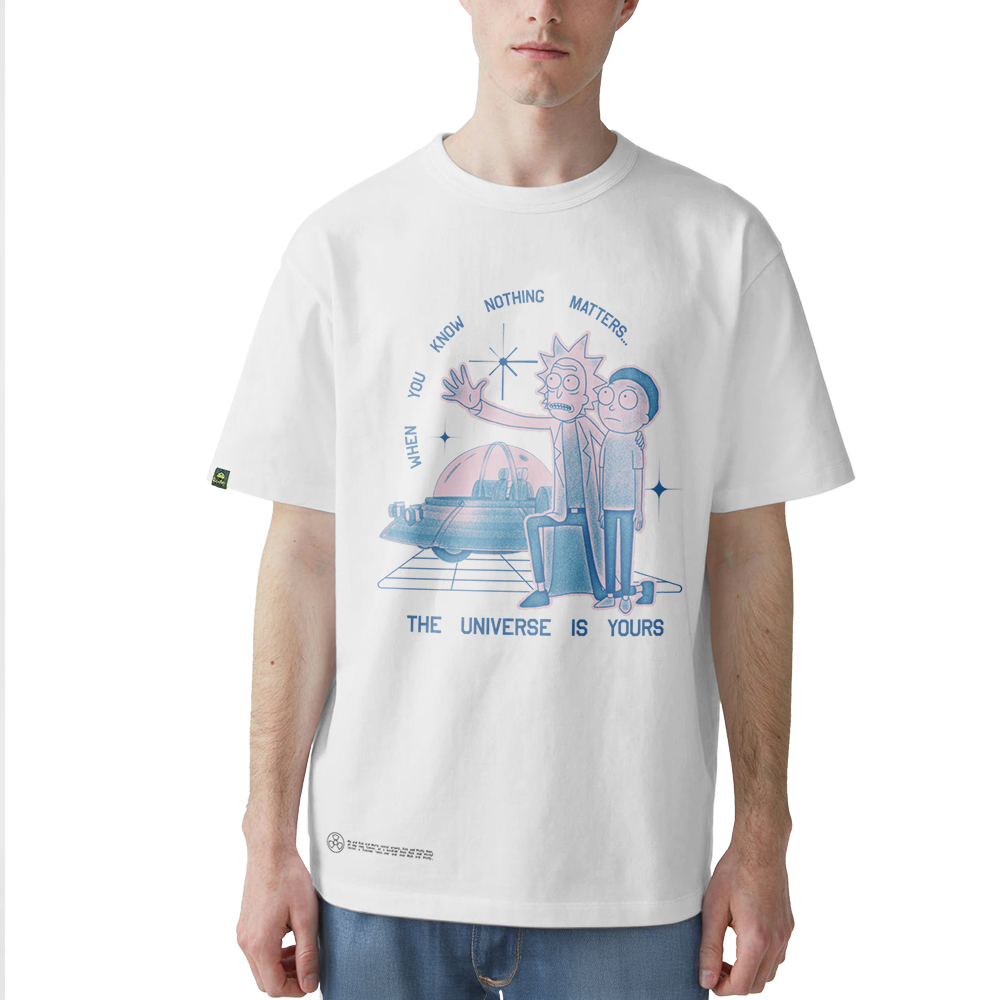 Rick and Morty T-Shirt, Nothing Matters, White, XL