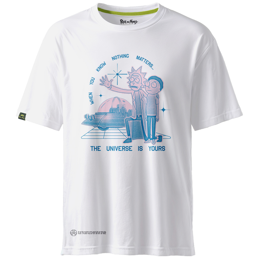 Rick and Morty T-Shirt, Nothing Matters, White, L