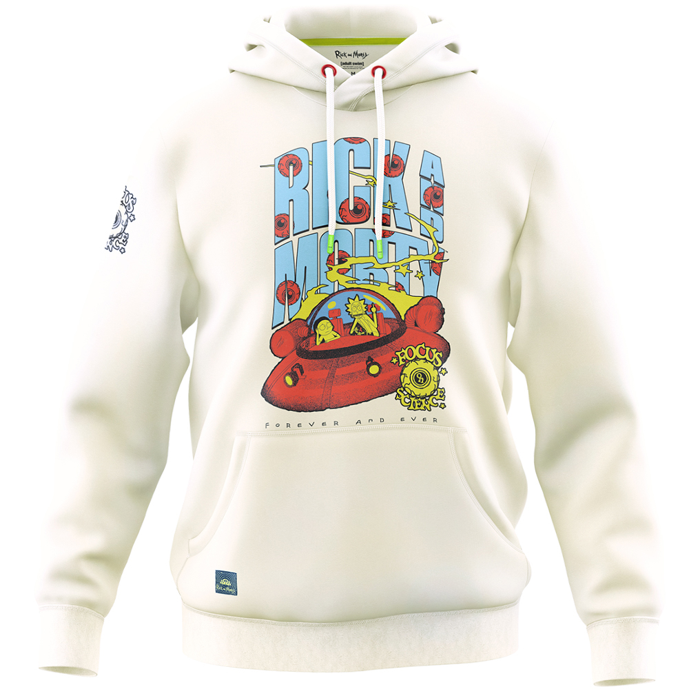 Rick and Morty Hoodie, Off-White, L