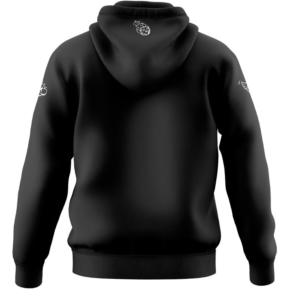 Rick and Morty Hoodie With Logo, Black, M