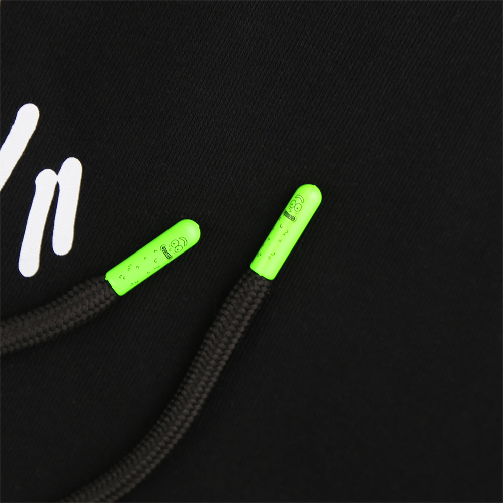 Rick and Morty Hoodie With Logo, Black, M