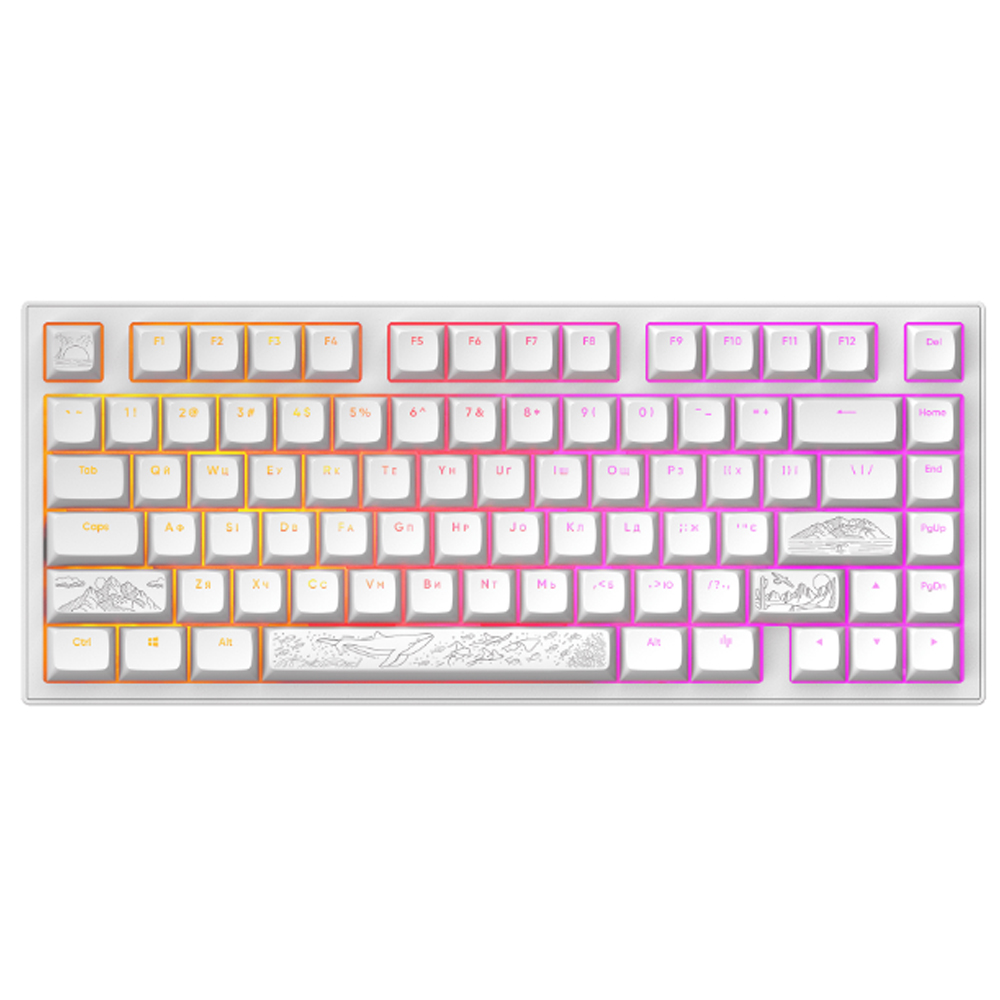 Dark Project ALU81A Terra Nostra White, G3MS Moonstone Switch, RU