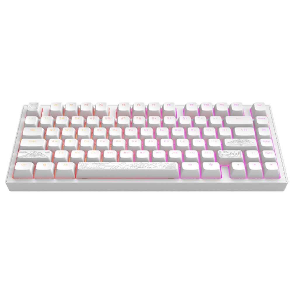 Dark Project ALU81A Terra Nostra White, G3MS Moonstone Switch, RU