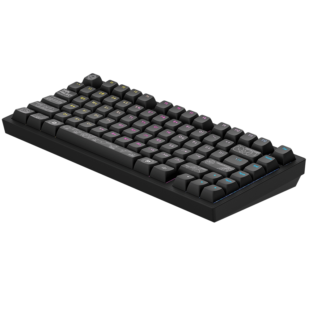 Dark Project ALU81A Terra Nova Black, G3MS Moonstone Switch, RU