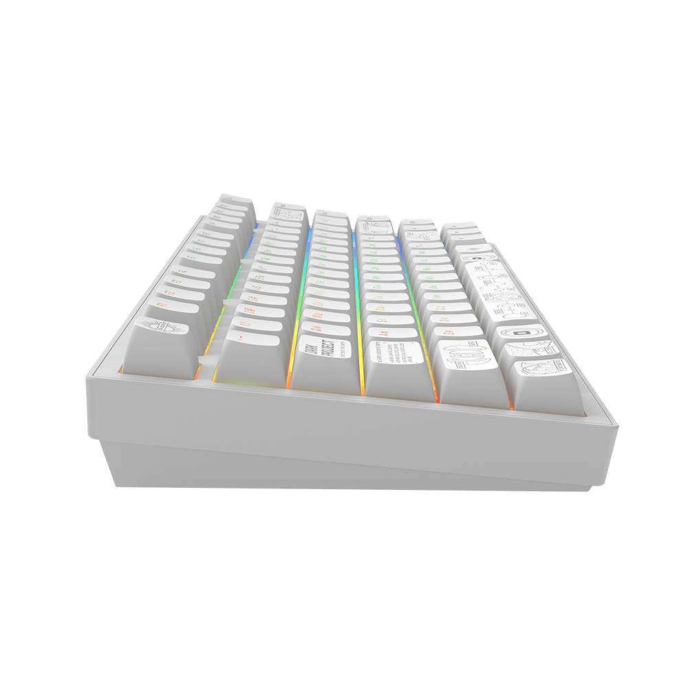 Dark Project ALU81A Terra Nova White, G3MS Moonstone Switch, RU