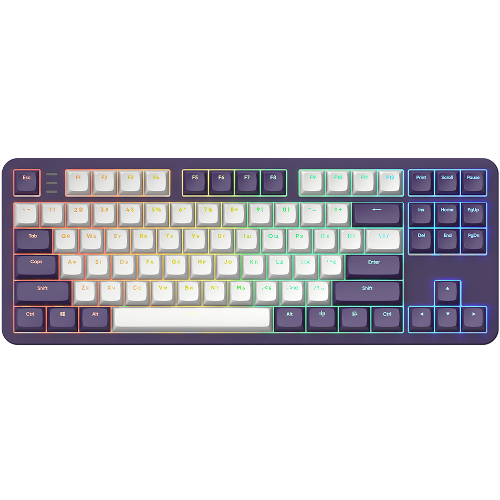 Dark Project ALU87A Violet-White, G3MS Sapphire Switch, RU
