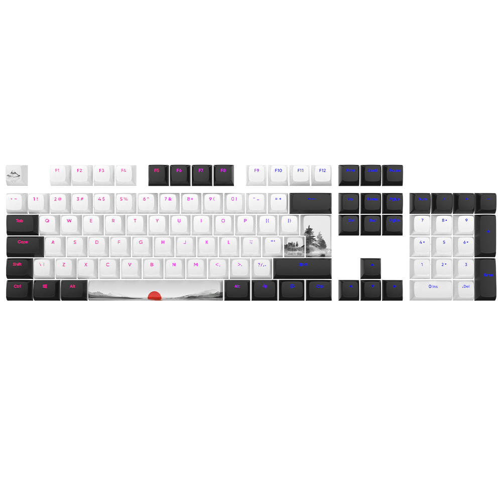 Dark Project Fuji Keycaps, UK/DE/AT/ES/IT/FI/NO/SE/DK