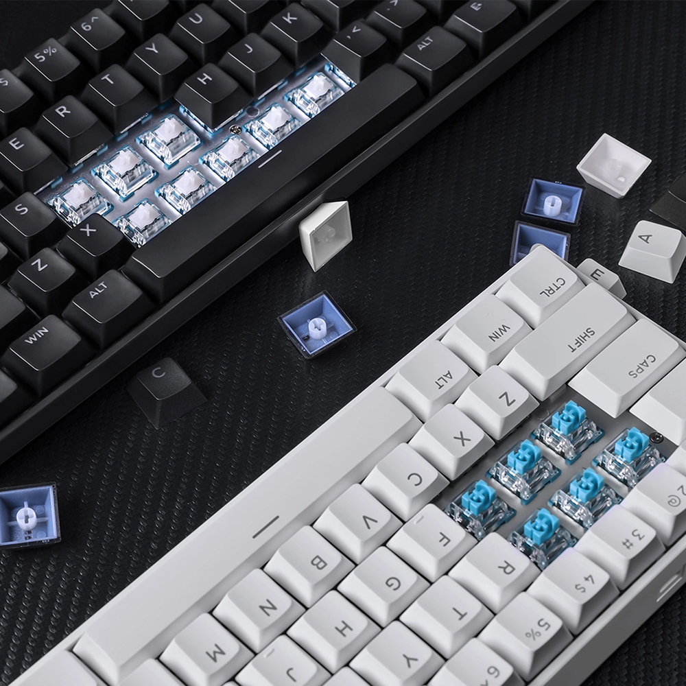 Mchose Ace 60, Ice Blue Magnetic Switch, Black