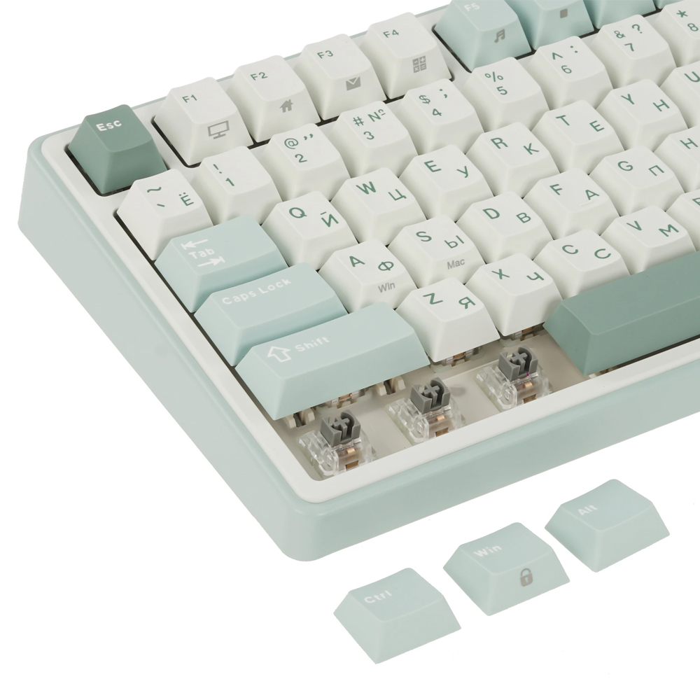 ROYAL KLUDGE R75 Sky Cyan, K Silver Switch, RU