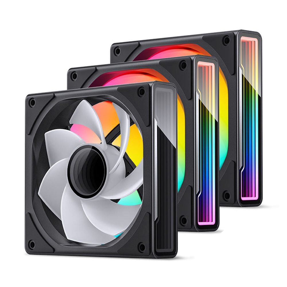 Jonsbo ZK-120B Reverse 3-Pack, ARGB, Black