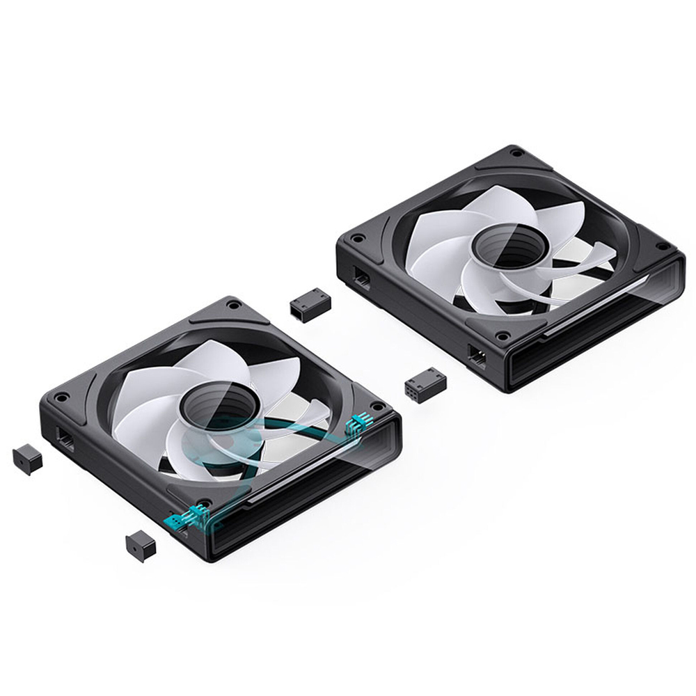 Jonsbo ZK-120B Reverse 3-Pack, ARGB, Black