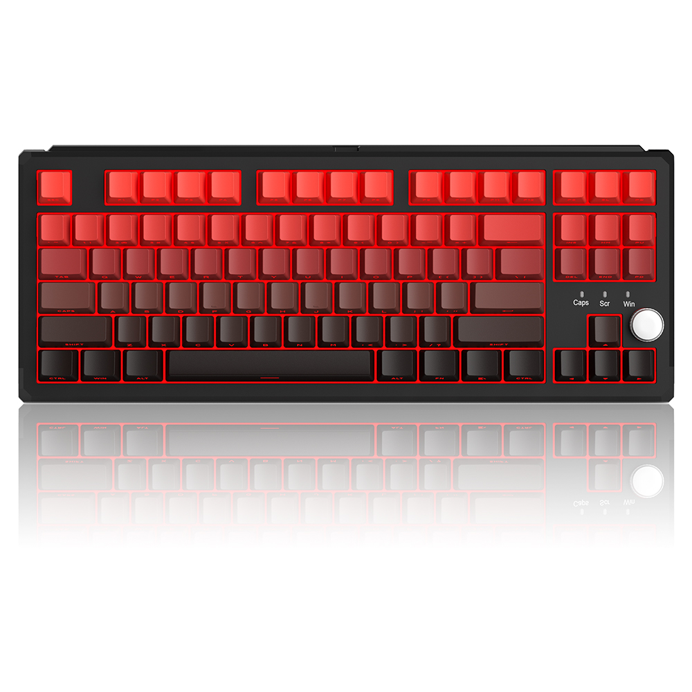 Magegee SKY87 Red&Black Gradient, RGB, Ivory White Switch, US