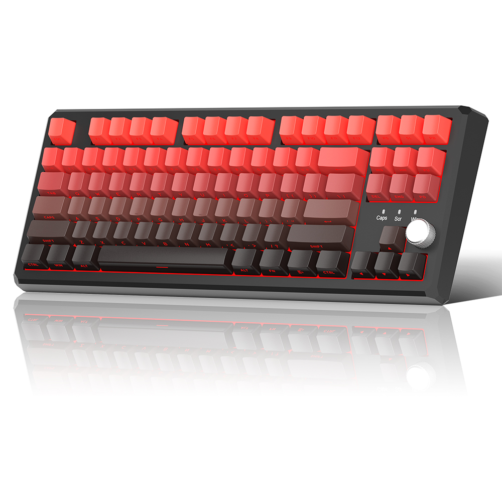 Magegee SKY87 Red&Black Gradient, RGB, Ivory White Switch, US