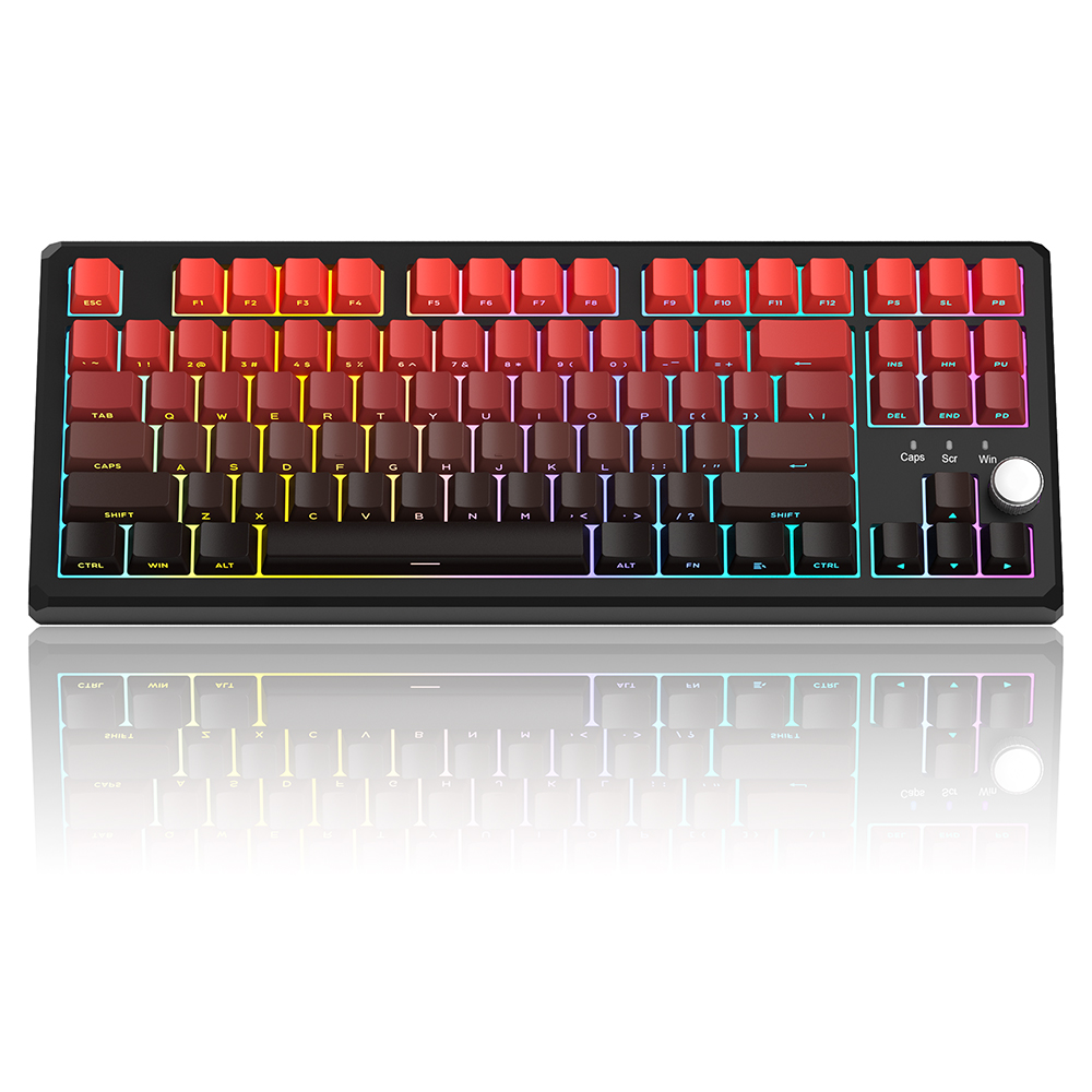 Magegee SKY87 Red&Black Gradient, RGB, Ivory White Switch, US