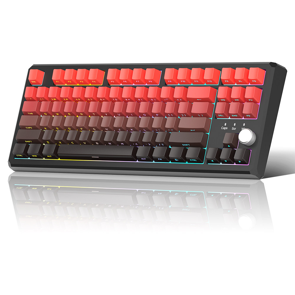 Magegee SKY87 Red&Black Gradient, RGB, Ivory White Switch, US
