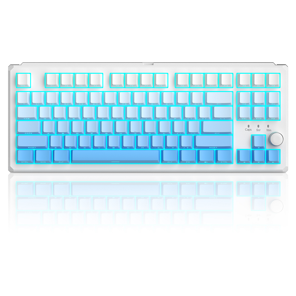 Magegee SKY87 White&Blue Gradient, RGB, Blue Whale Switch, US