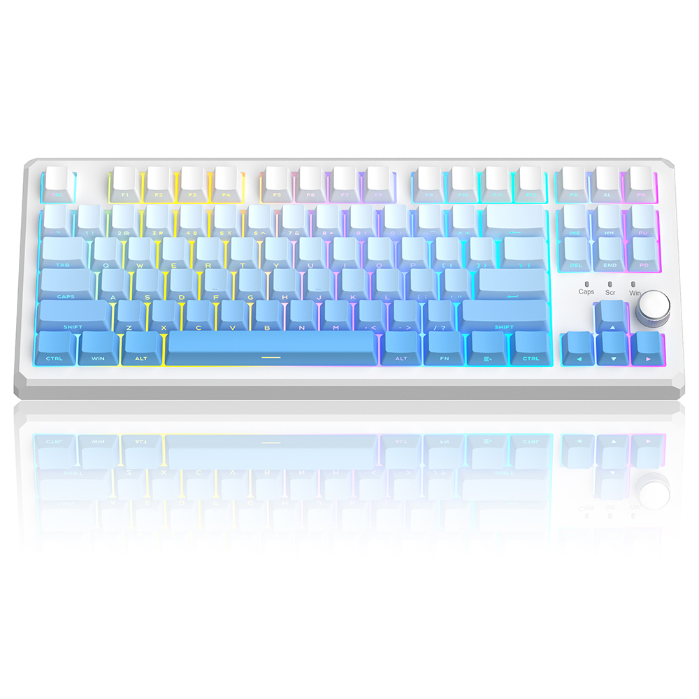 Magegee SKY87 White&Blue Gradient, RGB, Blue Whale Switch, US