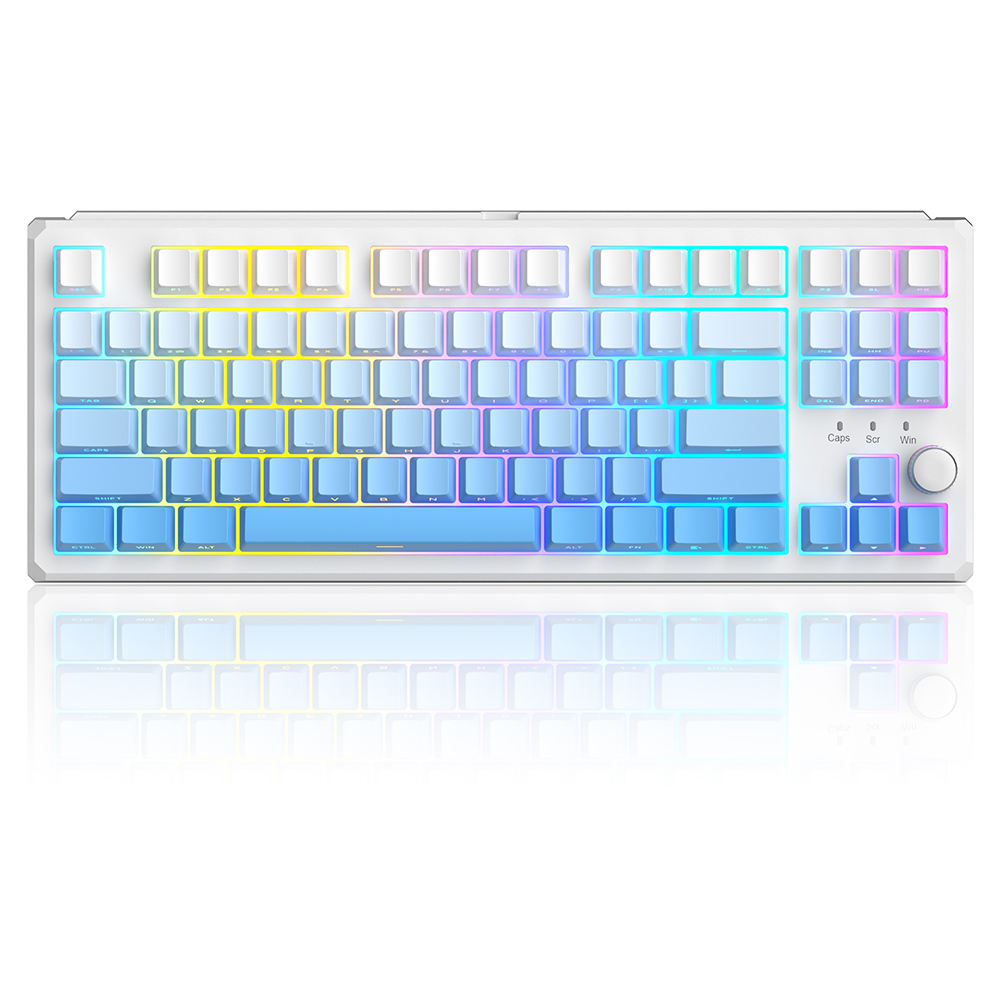 Magegee SKY87 White&Blue Gradient, RGB, Blue Whale Switch, US