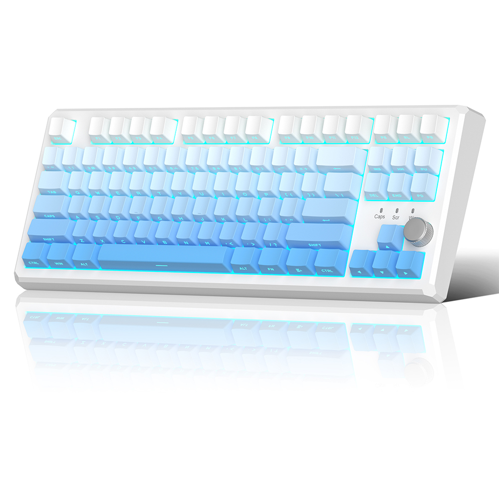 Magegee SKY87 White&Blue Gradient, RGB, Blue Whale Switch, US
