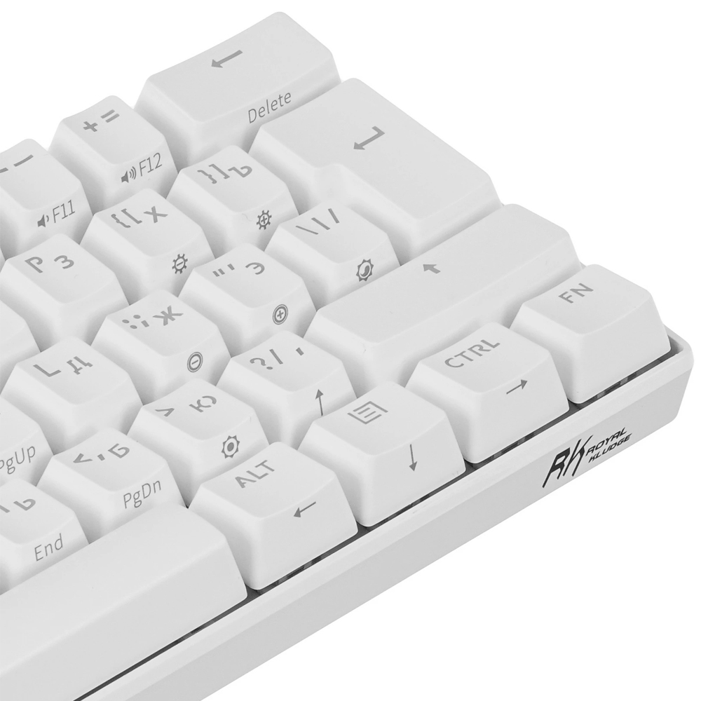 ROYAL KLUDGE RK61 White, Red Switch, RU