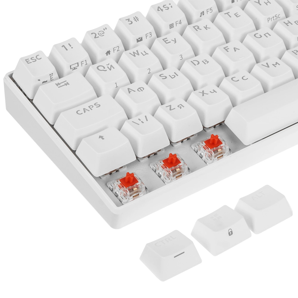 ROYAL KLUDGE RK61 White, Red Switch, RU