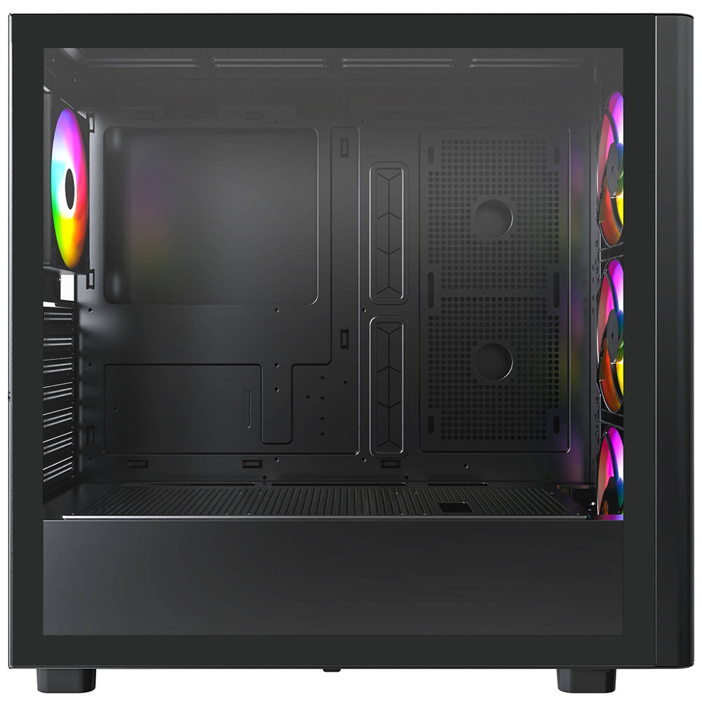 Montech XR Wood PC Case, Mid Tower, ARGB, Tempered Glass, Black