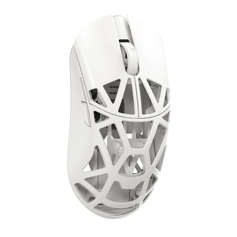 WLMouse Beast X Mini Pro Solid Sides, Omron Opticals Switches, Milky White