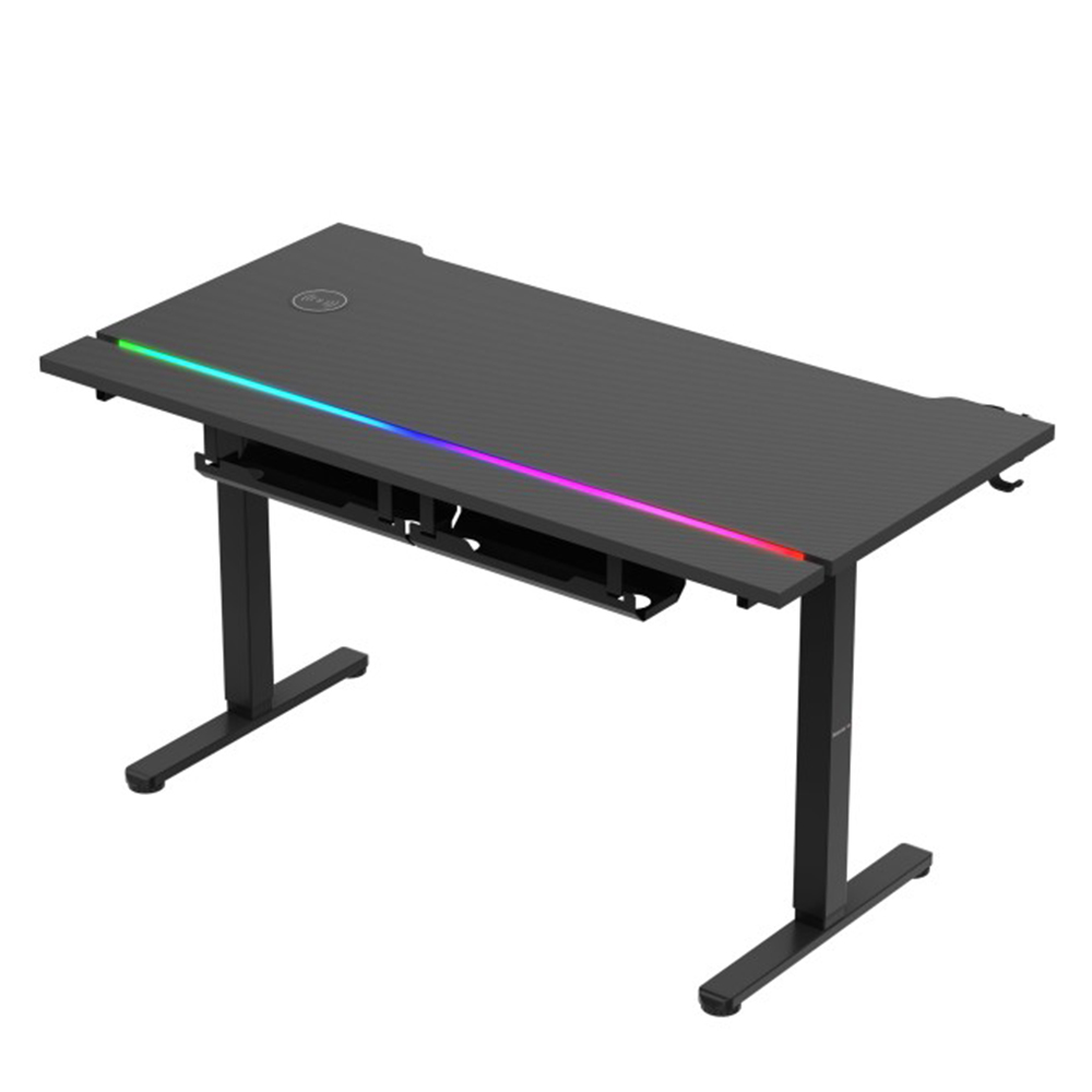 Huzaro Hero 8.7 RGB Electric Gaming Desk, Black