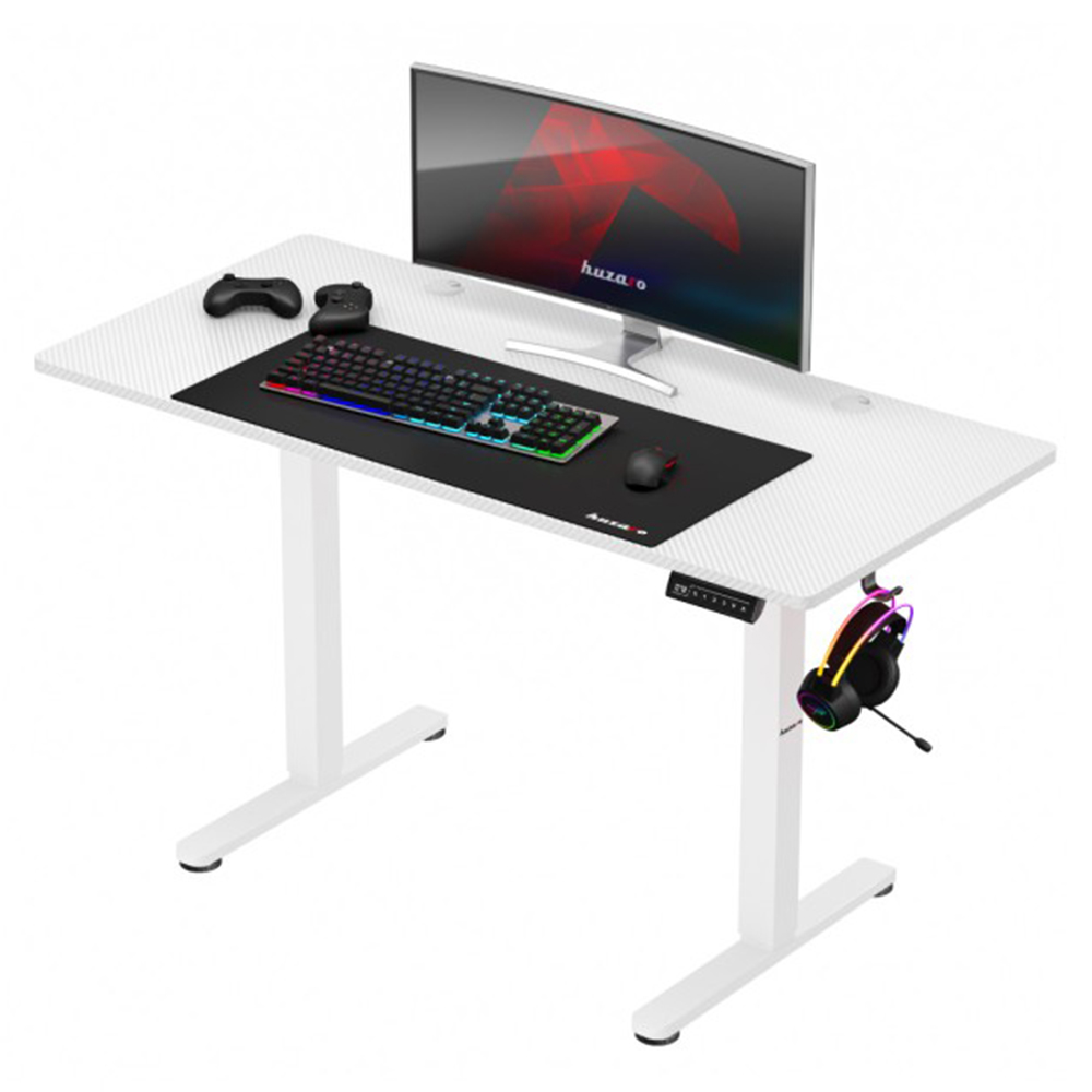 Huzaro Hero 8.2 Electric Gaming Desk, White