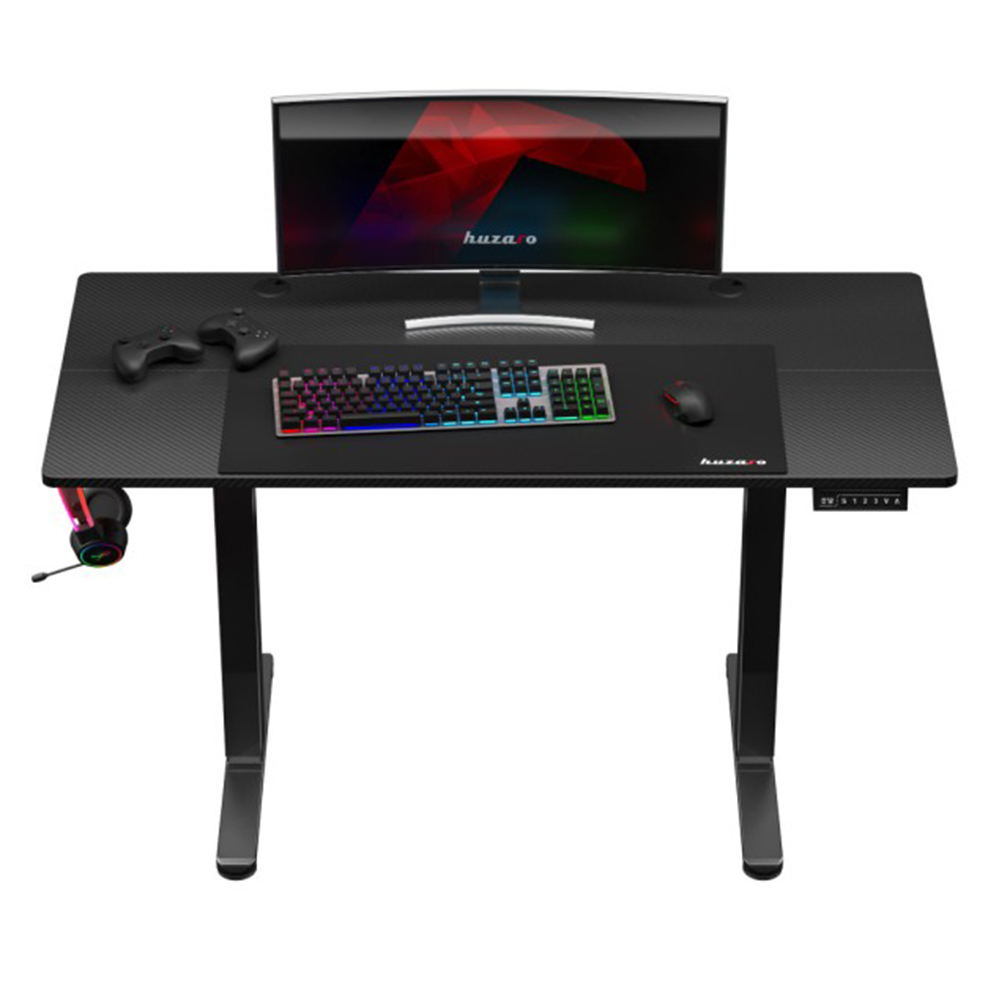 Huzaro Hero 8.2 Electric Gaming Desk, Black