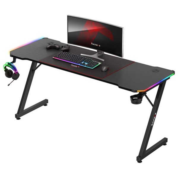 Huzaro Hero 4.8 RGB Gaming Desk, Black