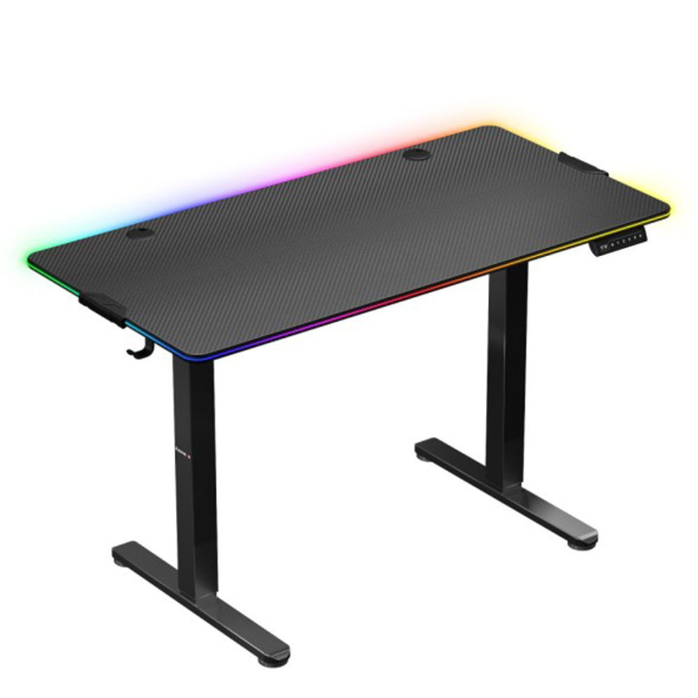 Huzaro Hero 8.2 Electric RGB Gaming Desk, Black