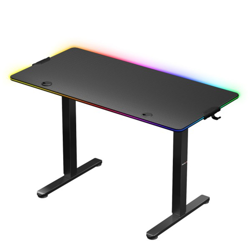 Huzaro Hero 8.2 Electric RGB Gaming Desk, Black