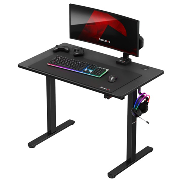 Huzaro Hero 7.9 Electric Gaming Desk, Black