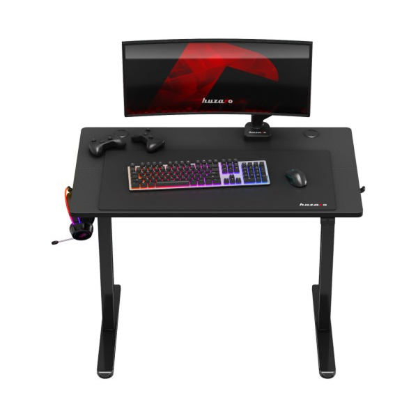 Huzaro Hero 7.9 Electric Gaming Desk, Black