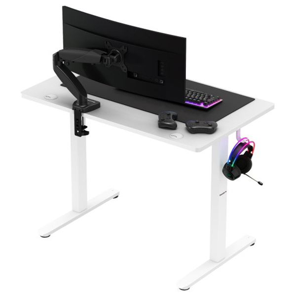 Huzaro Hero 7.9 Electric Gaming Desk, White