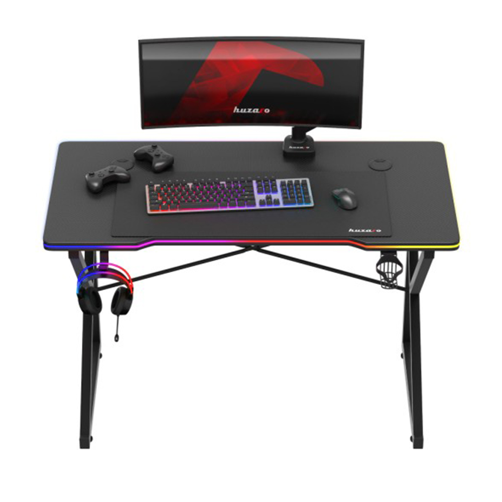 Huzaro Hero 1.7 RGB Gaming Desk, Black