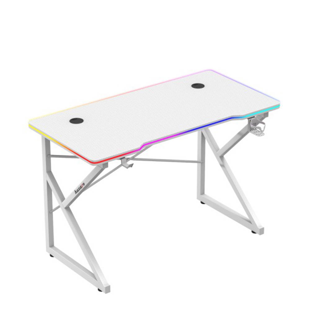 Huzaro Hero 1.7 RGB Gaming Desk, White