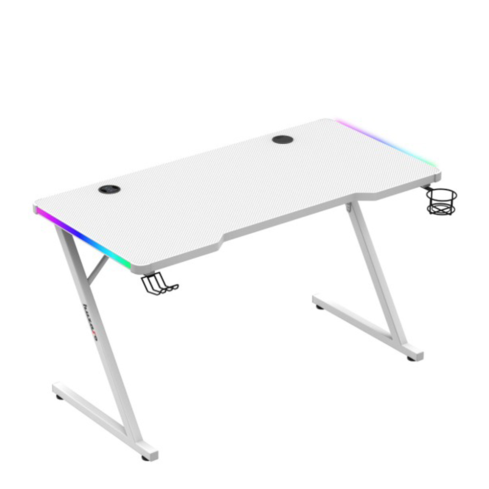 Huzaro Hero 2.5 RGB Gaming Desk, White