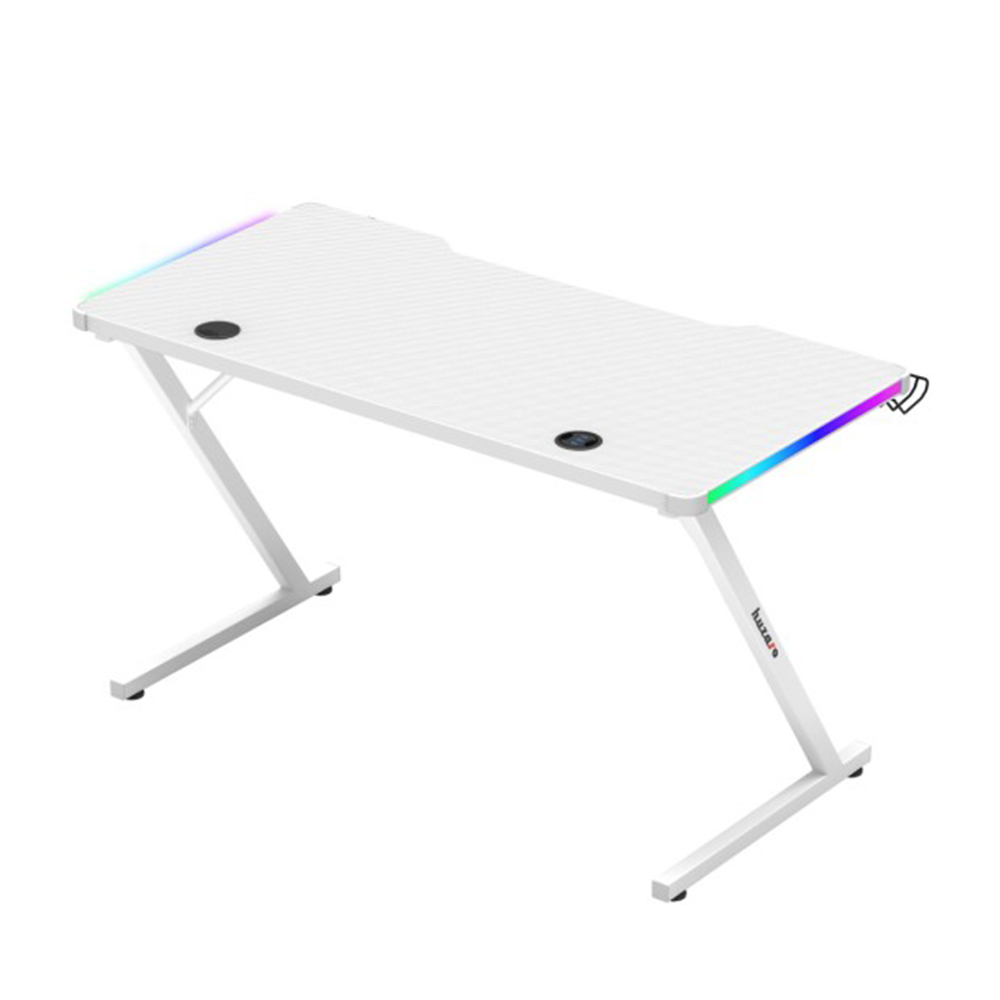Huzaro Hero 2.5 RGB Gaming Desk, White