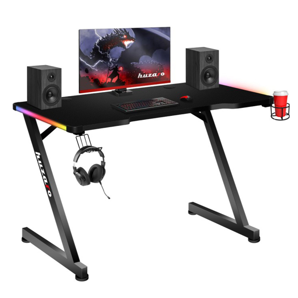 Huzaro Hero 2.5 RGB Gaming Desk, Black