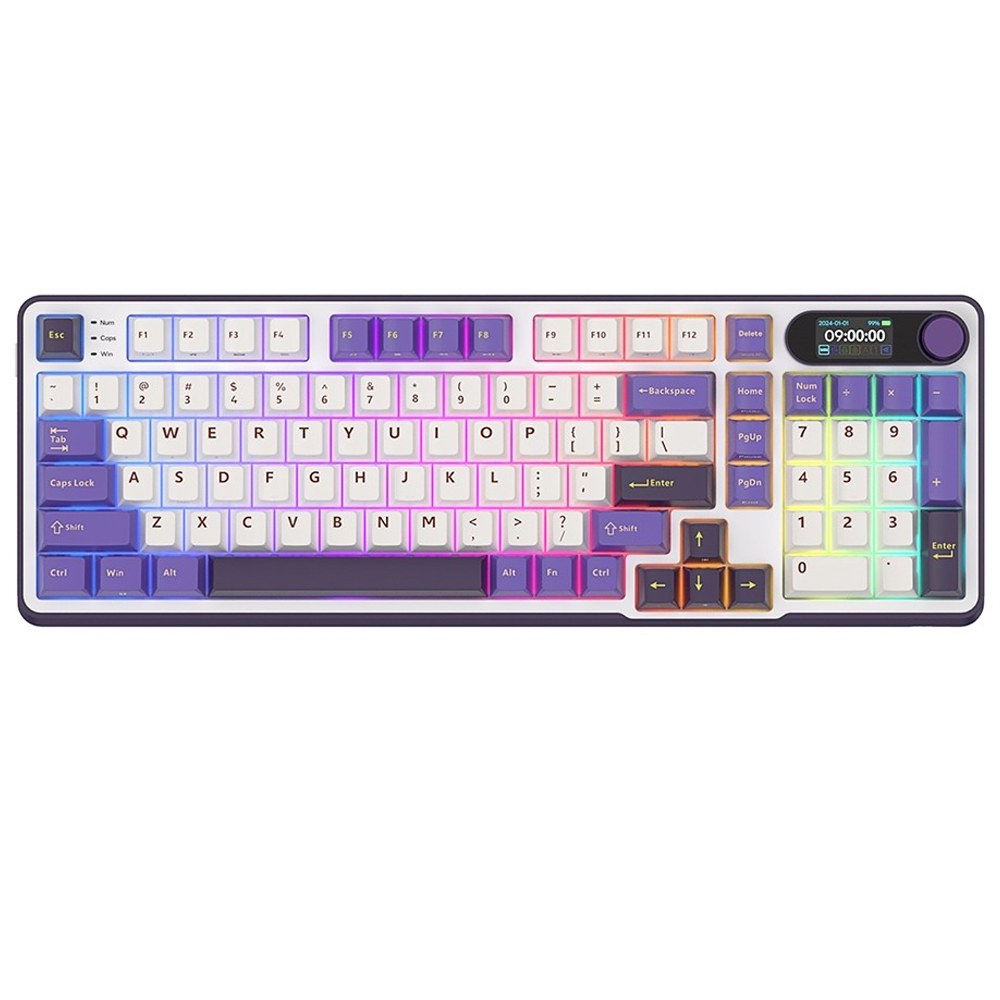 ROYAL KLUDGE RK S98 Blackberry, Chartreuse Switch, US