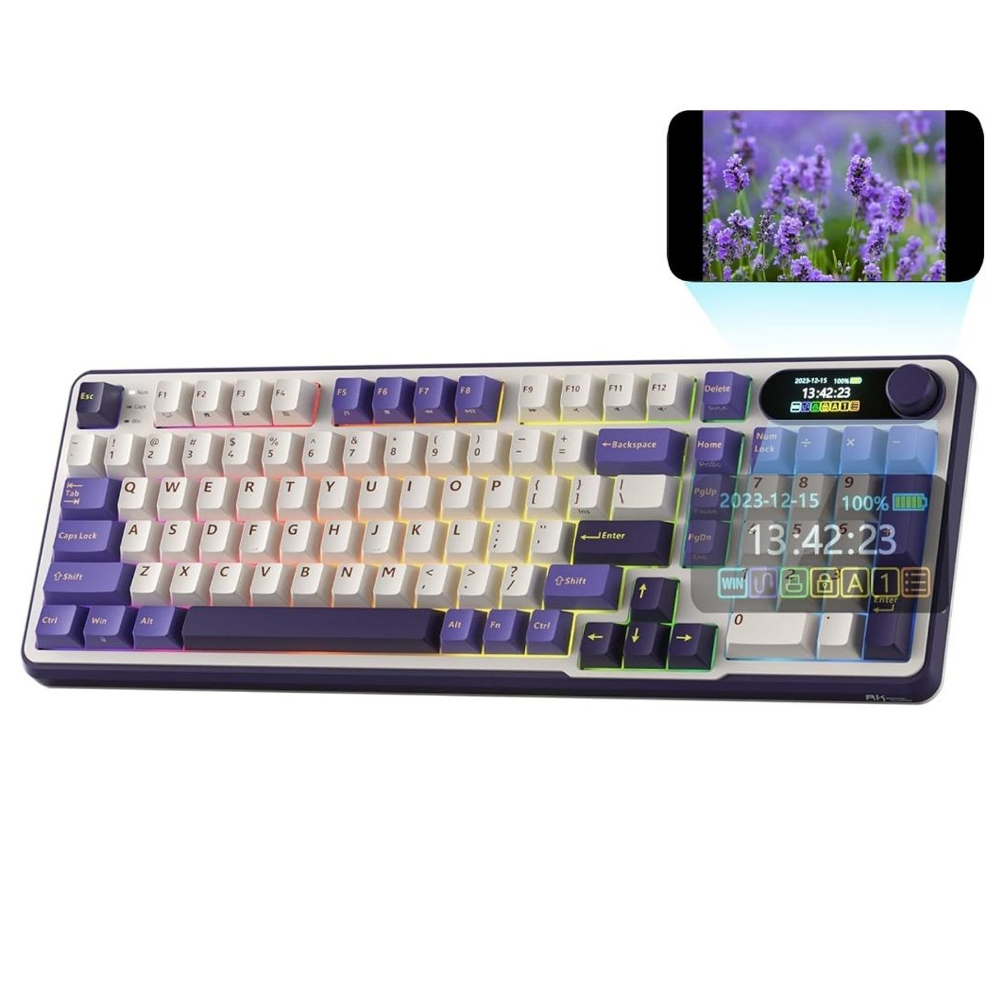 ROYAL KLUDGE RK S98 Blackberry, Chartreuse Switch, US